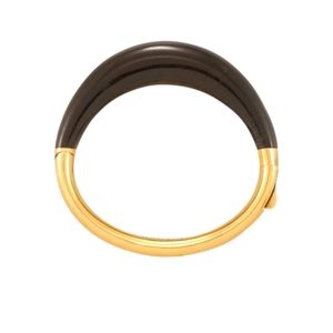 KENDRA SCOTT Kaia Oxidized 14K Yellow Gold-Plated Bangle